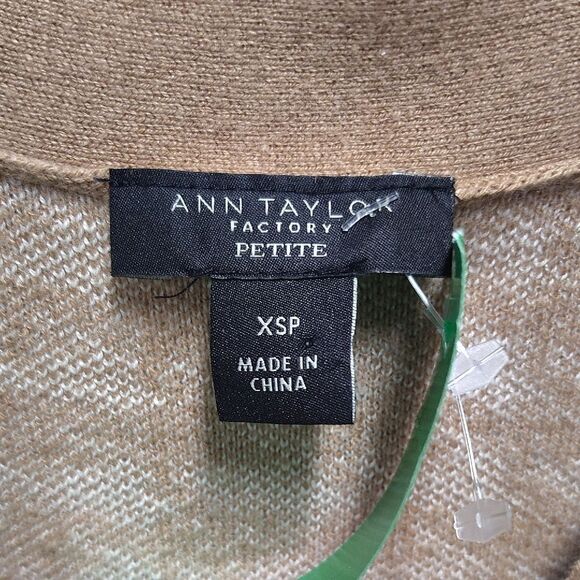 Ann Taylor Factory Tan and Cream Sweater - Picture 2 of 3
